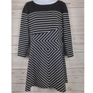 BCBG Max Azria Long Sleeved A Line Dress